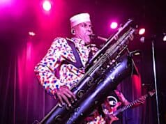 Fishbone: A Welcome Blast From The Past Fishbone's Angelo Moore performing at Off Broadway in St. Louis on April 17th, 2026.